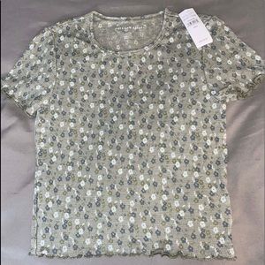 American Eagle Floral Tee